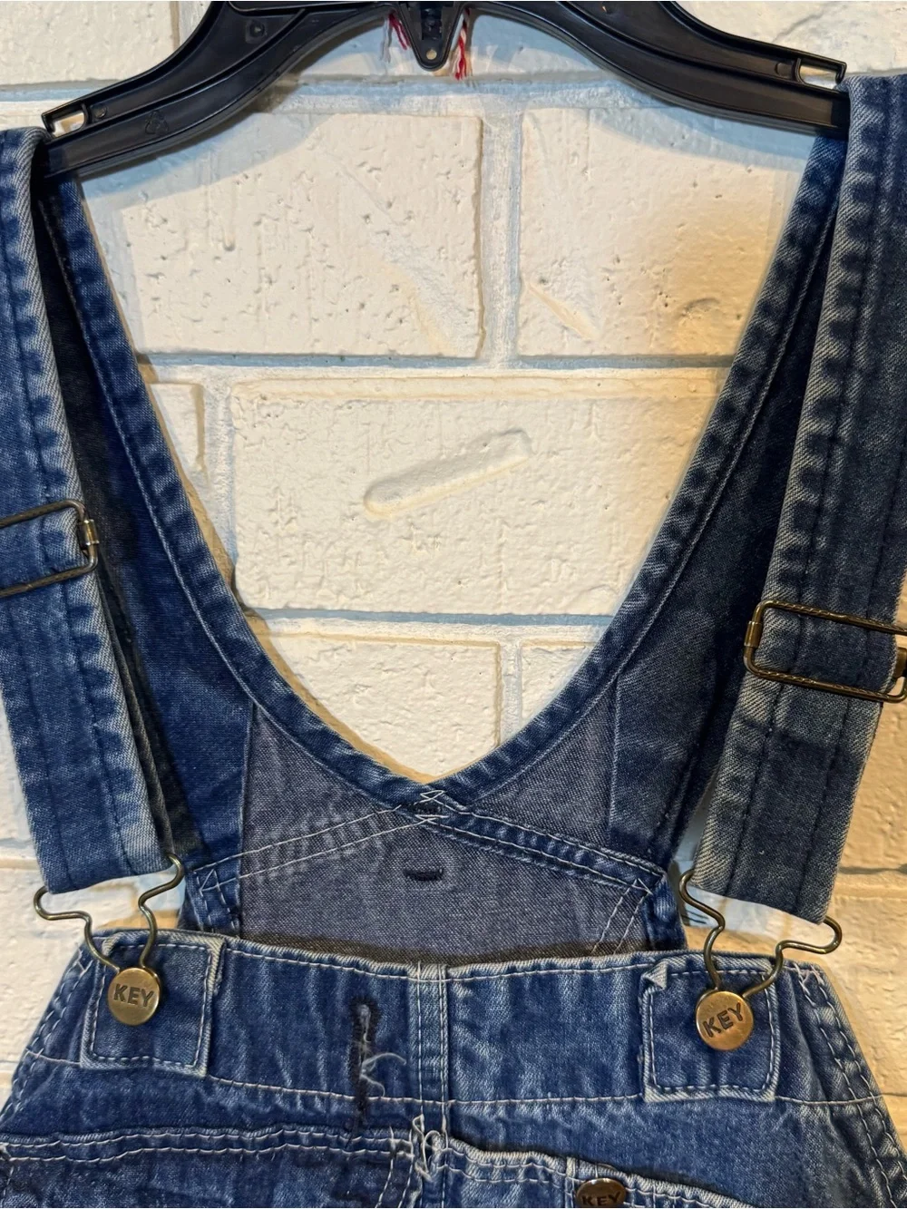 Vintage KEY Blue Denim Overalls Men’s 42”x29”